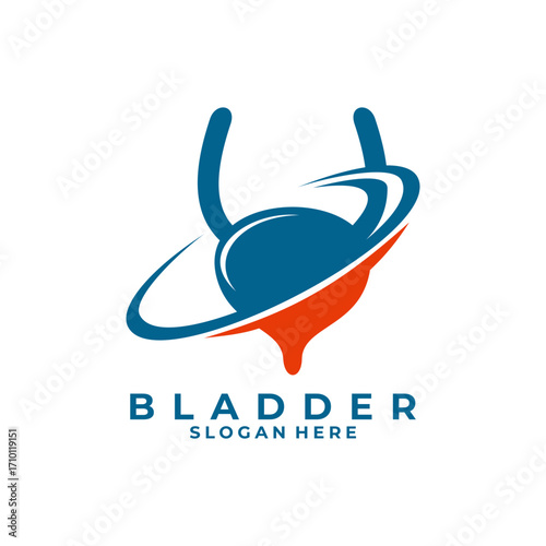 Bladder Clinic logo design vector template. Doctor Specialist Bladder logo icon