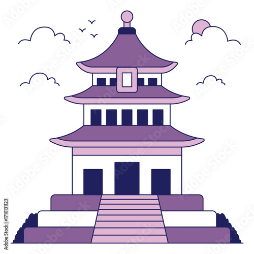 Perfect design icon of temple of heaven