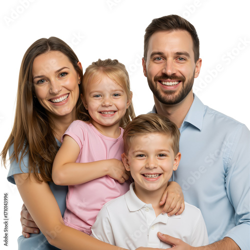 Wallpaper Mural Family of Four Embracing – Warmth, Love, and Timeless Togetherness Torontodigital.ca