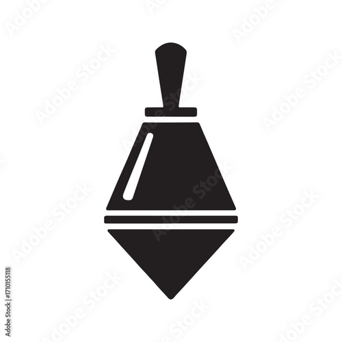 Compact plumb bob solid equipment symbol
