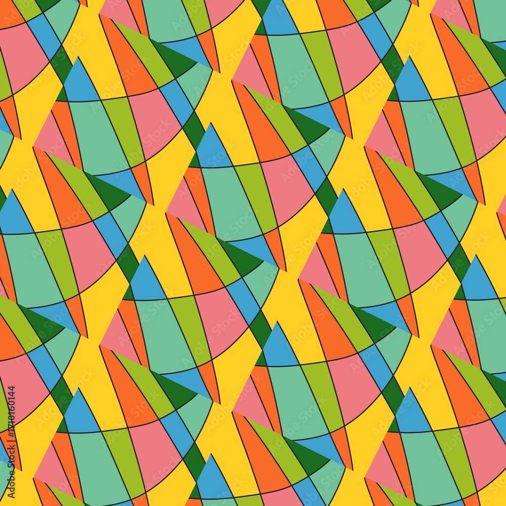Obraz premium seamless geometric pattern