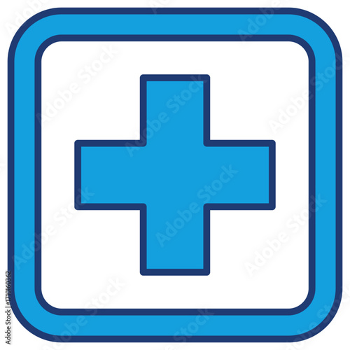 Cross Blue Icon