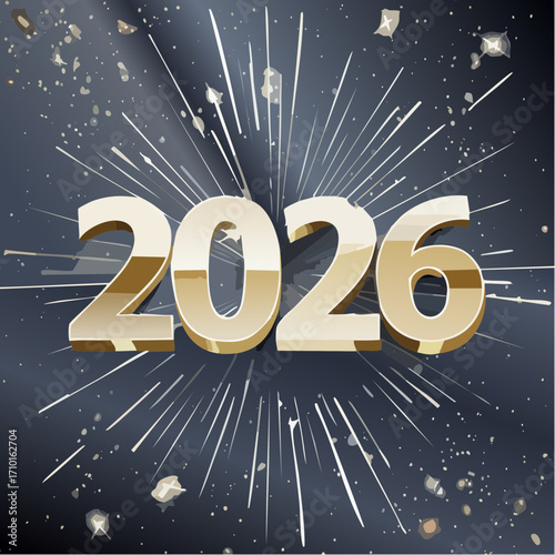 Festliches Neujahrs-Design 2026