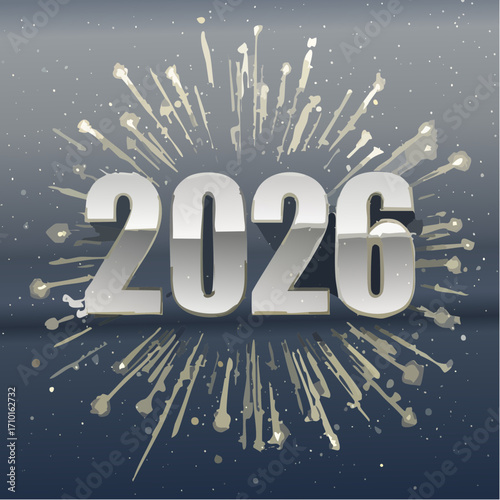 Festliches Neujahrs-Design 2026