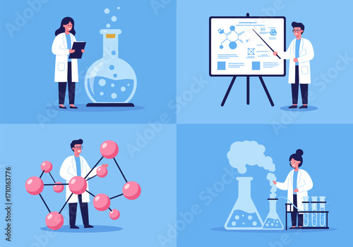 Various illustrations of the work done by researchers