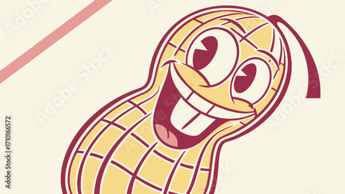 Cheerful Peanut Pod with a Wide Grin