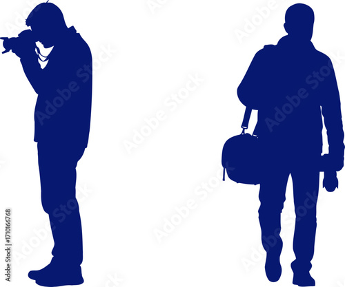 photographers silent story capturing moments, one shot at a time, isolated on transparent background