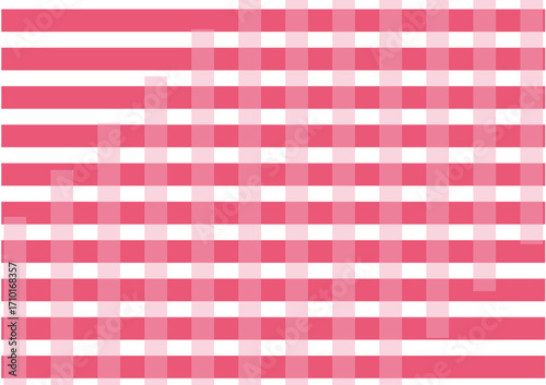 pink and white plaid