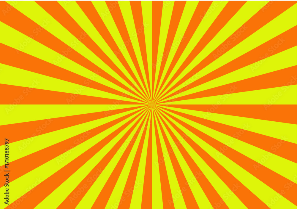 Obraz premium Orange yellow sun abstract graphic background-1