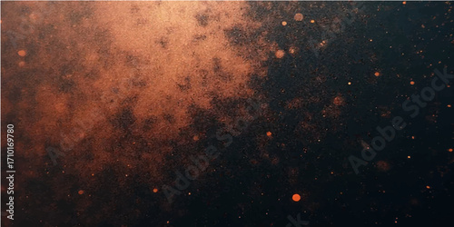 Rusty metal plate with grunge texture and fiery tones