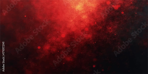 A hot, fiery red and black grunge pattern with a textured, smoky space design