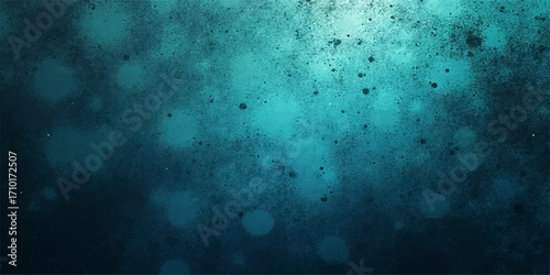 Dark blue and green paint on an old textured grunge wall, a perfect backdrop for a vintage design