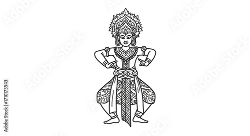 A black and white drawing of a person for lifestyle, marketing, social media content, or human interest story