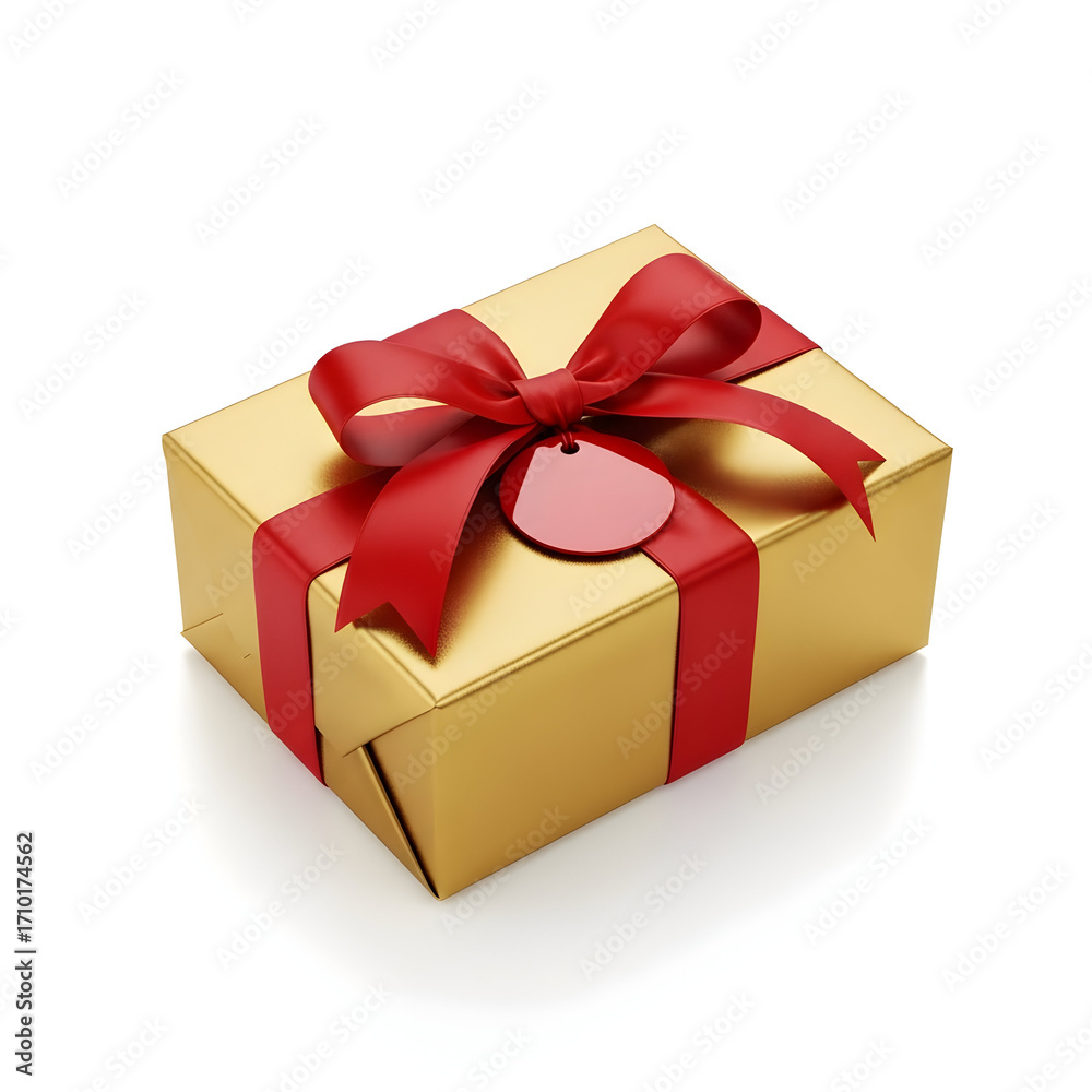 Obraz premium Golden Wrapped Gift