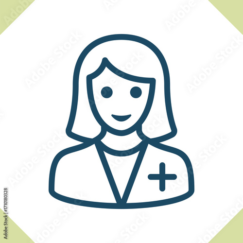 Woman Doctor Icon