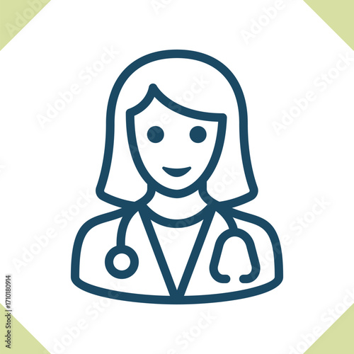 Woman Doctor Icon