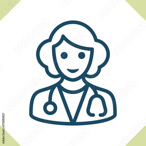 Woman Doctor Icon