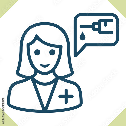 Woman Doctor Icon