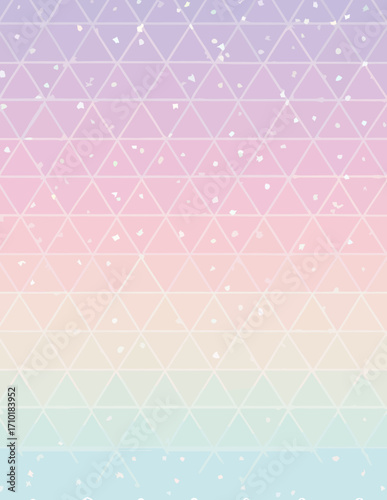 Zartes, träumerisches Dreiecksmuster-Hintergrunddesign