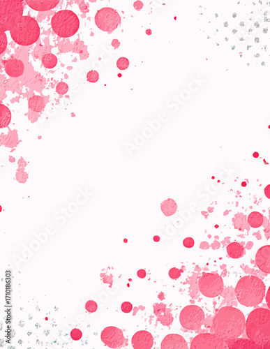 Abstrakter Rosa und Grauer Farbspritzer-Hintergrund