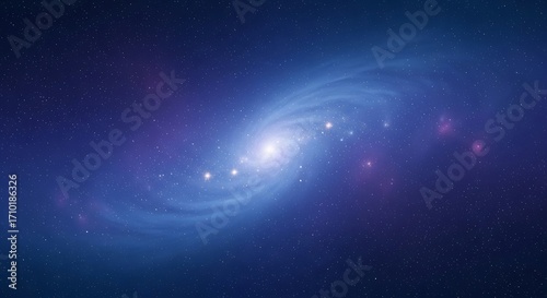 Spiral Galaxy in Deep Space.
