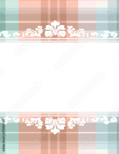 Pastellfarbener Karomuster-Hintergrund, Vektorgrafik