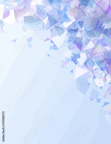 Abstrakte, digitale, geometrische Formen in Pastelltönen