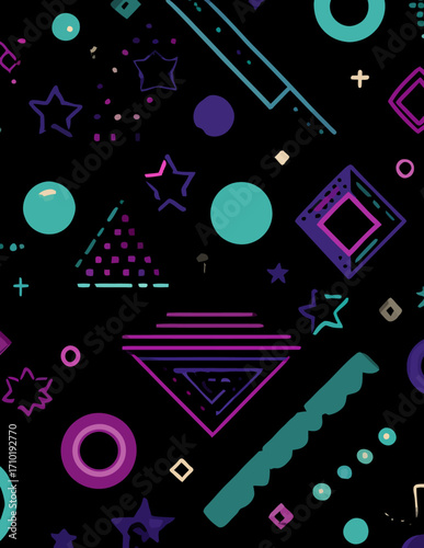 Abstraktes geometrisches Muster im Vektorstil