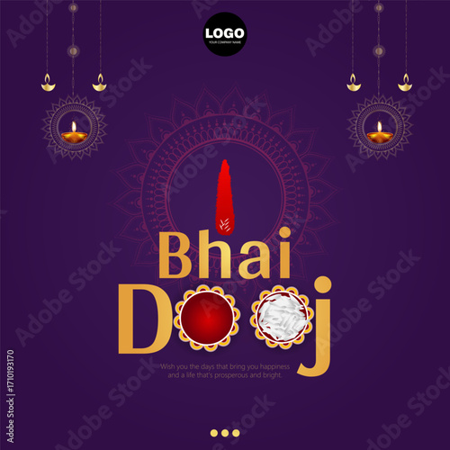 Bhai Dooj is a Hindu festival celebrating the special bond between brothers and sisters, where sisters pray for their brothers' well-being.