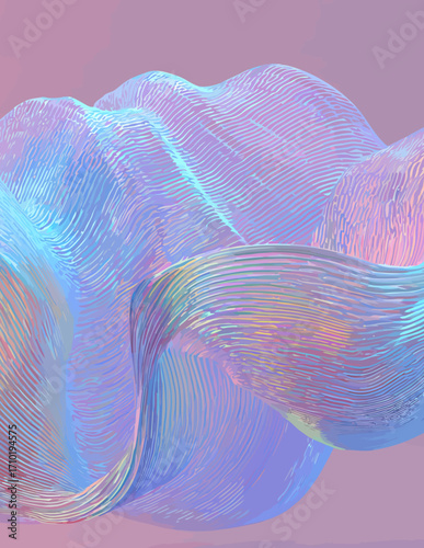 Abstrakte Pastell-Pink-und-Blau-Wellentextur