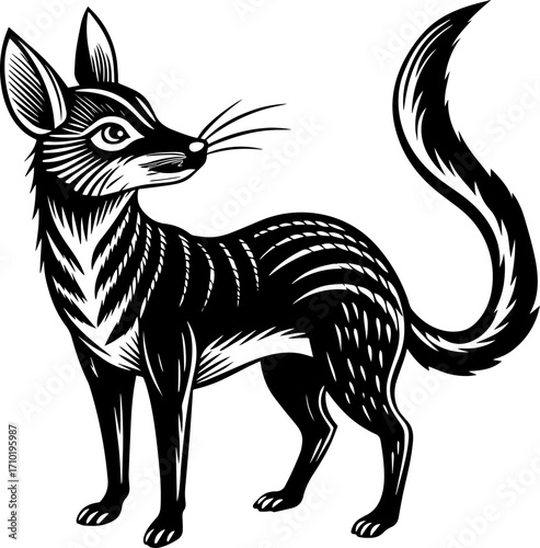 vector image of a fox