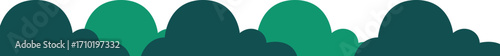 Stylized Forest Bush or Treetop Border