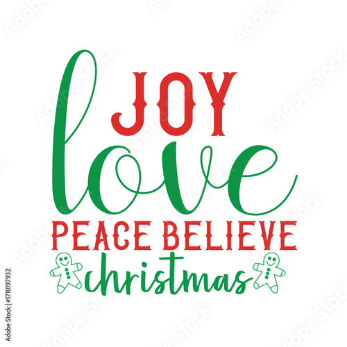 joy love peace believe christmas