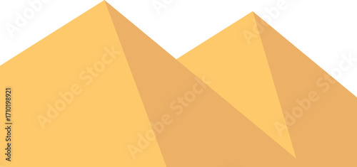 Minimalist Egyptian Pyramids of Giza Icon