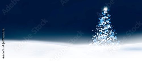 Weihnachtskarte mit Gläserner Weihnachtskugel