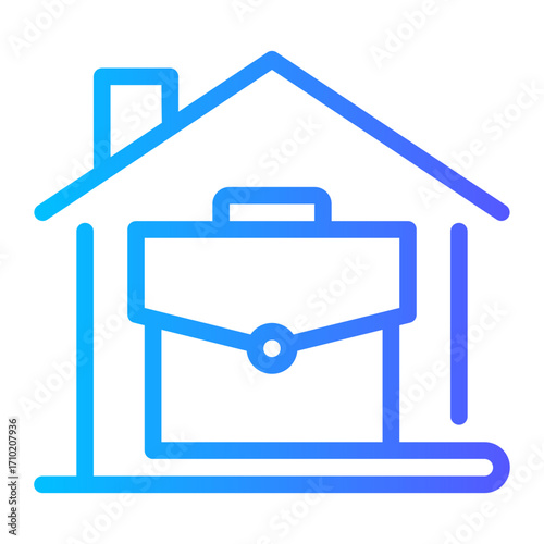 working from home icon