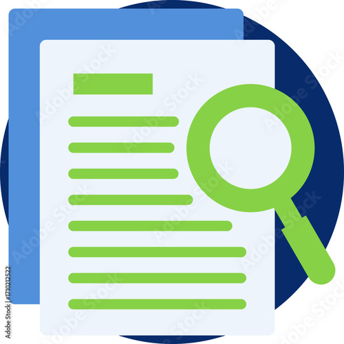 Case study icon for content marketing, business, website, application, printing, document, poster design, etc