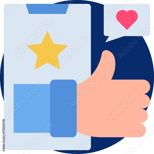 Social engagement icon for content marketing, business, website, application, printing, document, poster design, etc
