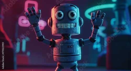 Animated robot figure