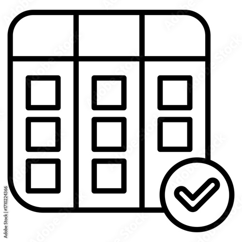 Kanban line icon