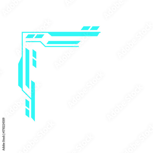 Digital Futuristic HUD Corner
