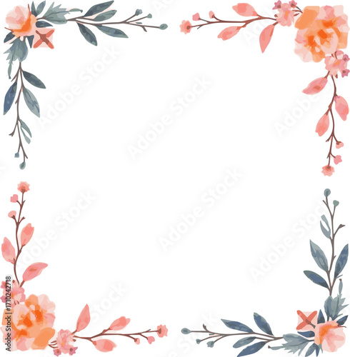Create a kinds of deferent Watercolor colorful frame set vector art with white background.