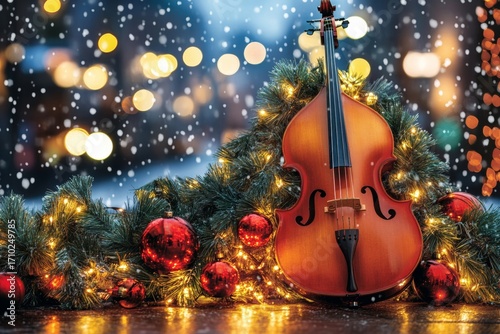 Enchanting Holiday Harmony A Cello s Serenade in a Winter Wonderland, Celebrating Christmas Spirit