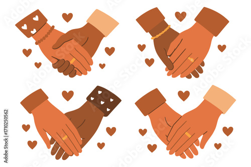 Diverse hands holding together symbolizing unity love friendship and support