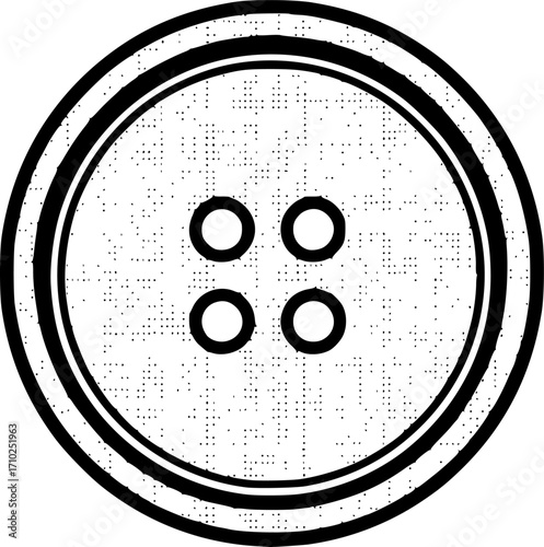 Simple vector icon button for clothes
