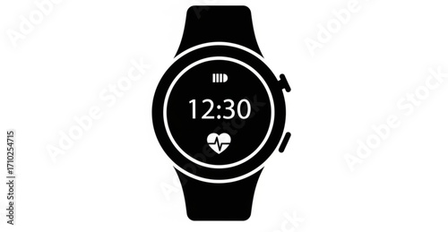 Simple vector icon smart watch
