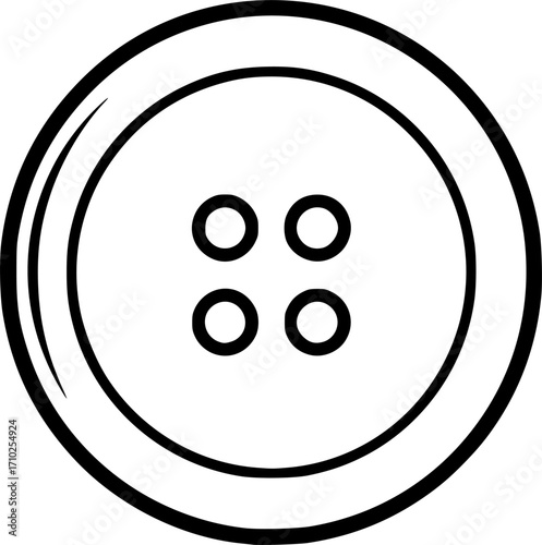 Simple vector icon button for clothes

