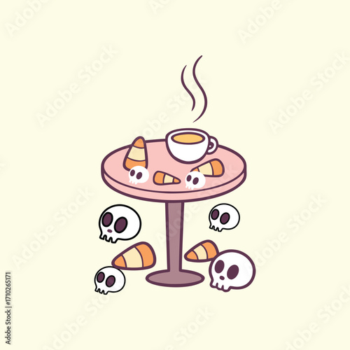 Halooween creepy coffee  drinks 