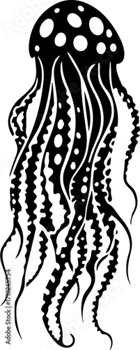 A jellyfish SVG adds a touch of the ocean to your designs.