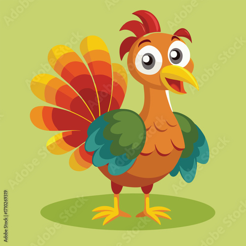 design logo vector icon cartoon illustration mascot turkey